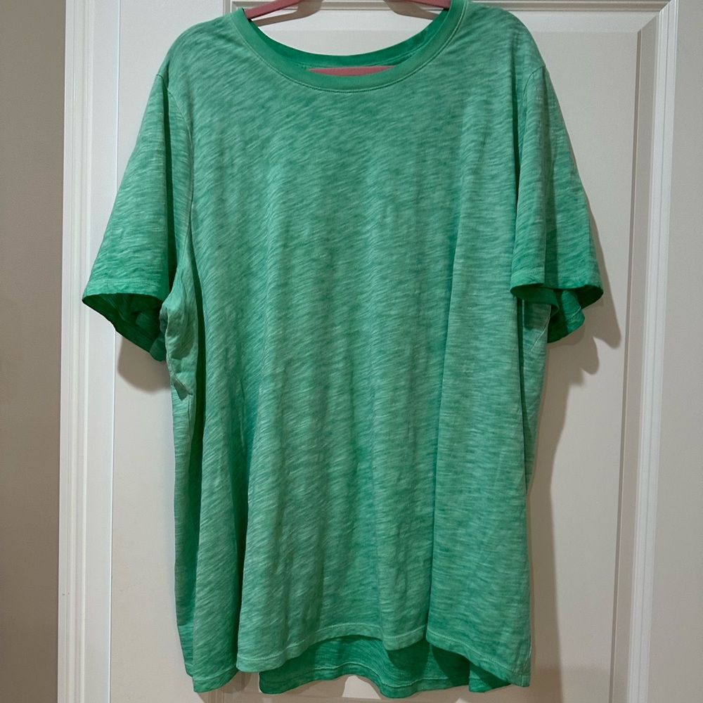 Lane Bryant Green Short Sleeve Tee